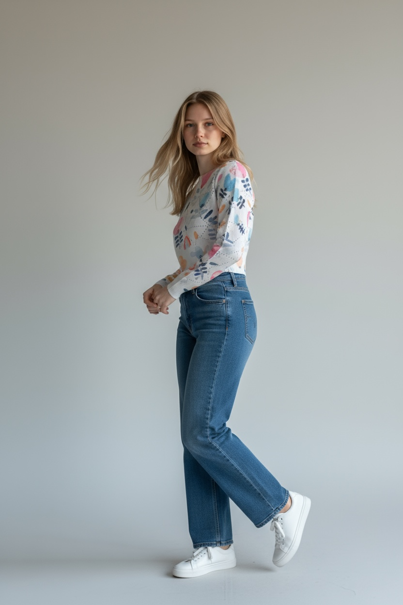 Artful Motion Knit Sweater