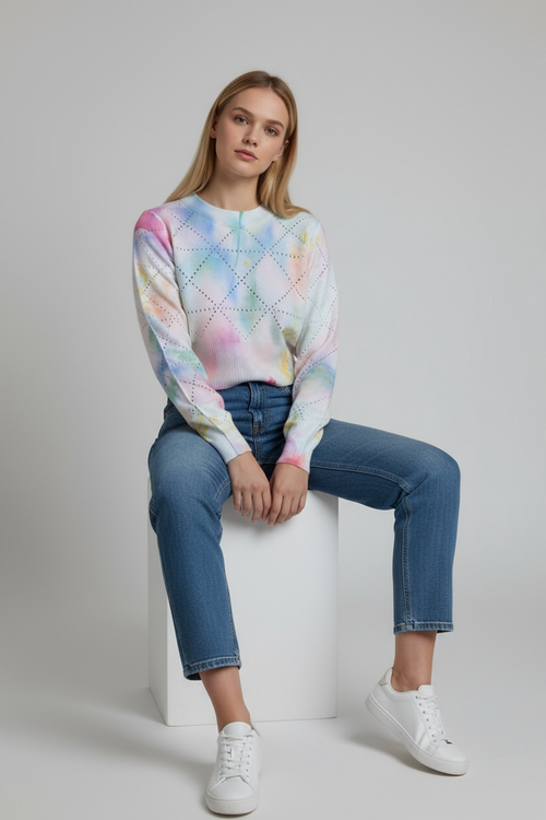 Artful Motion Knit Sweater