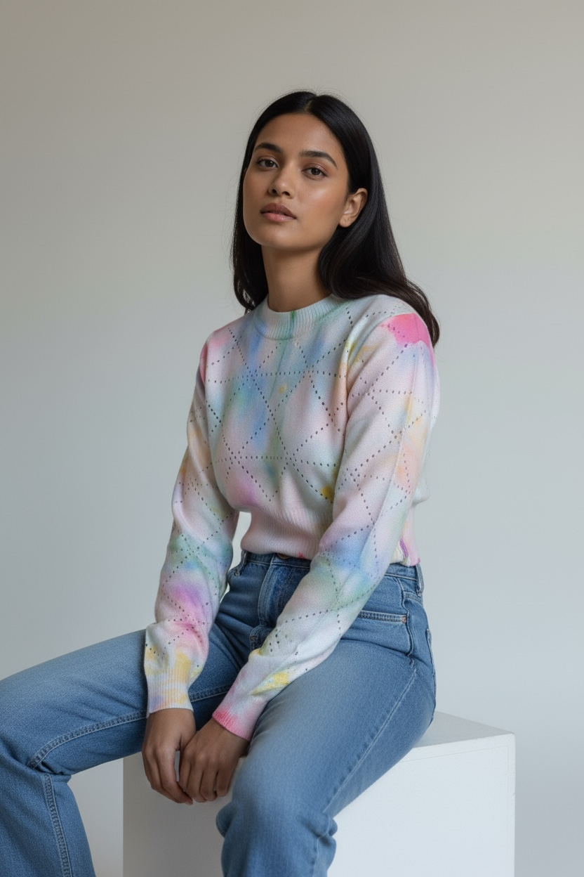 Artful Motion Knit Sweater