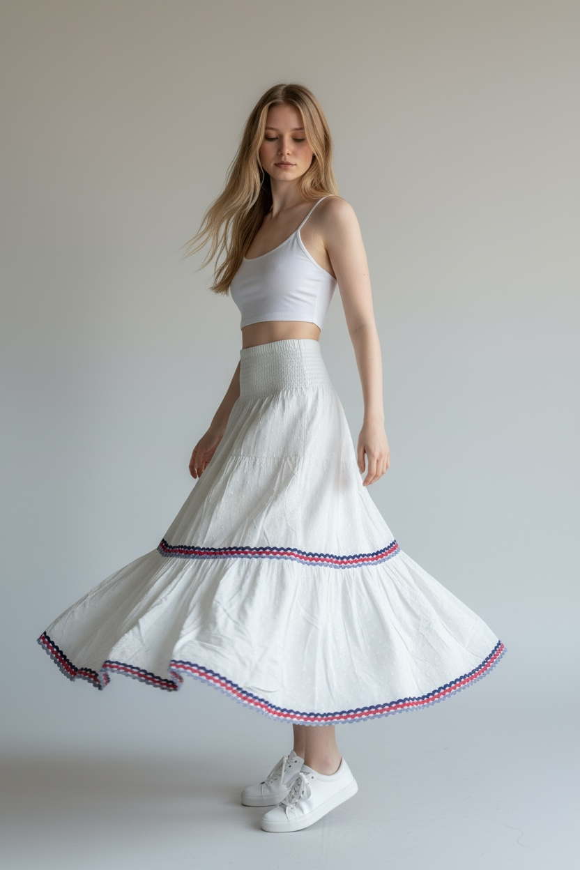 Eyelet Smocked Sundress